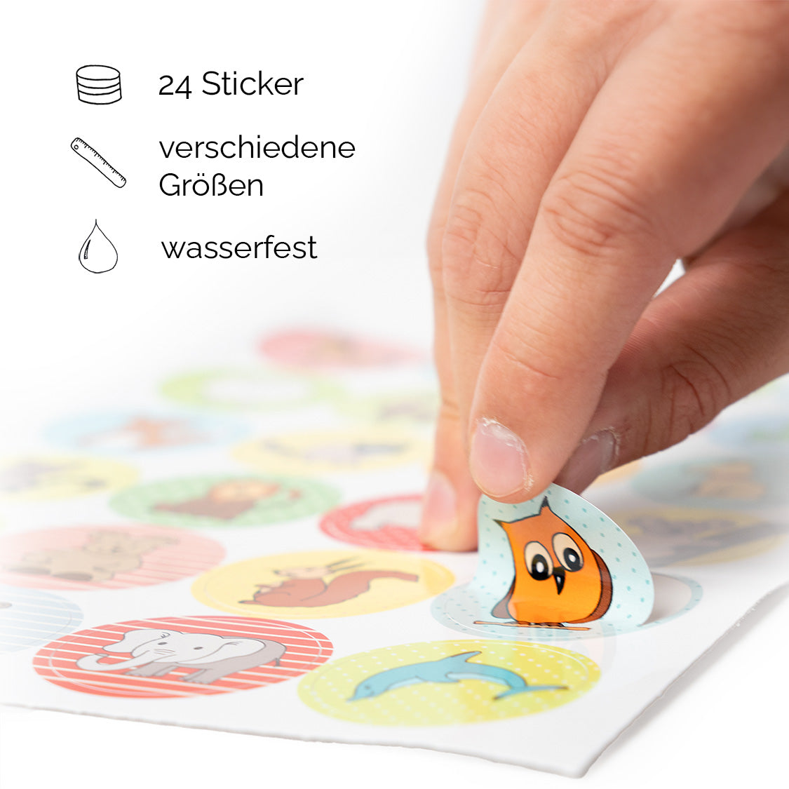 Platzbilder Sticker - 24er Set