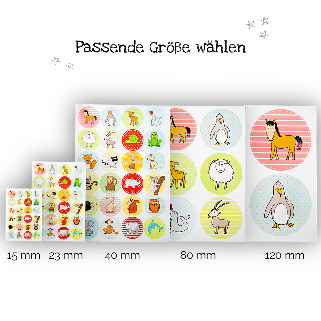 Platzbilder Sticker - 24er Set