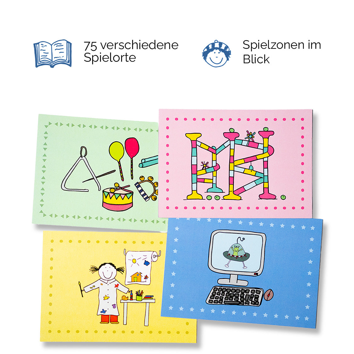 Spieleorte Karten - 75er Set