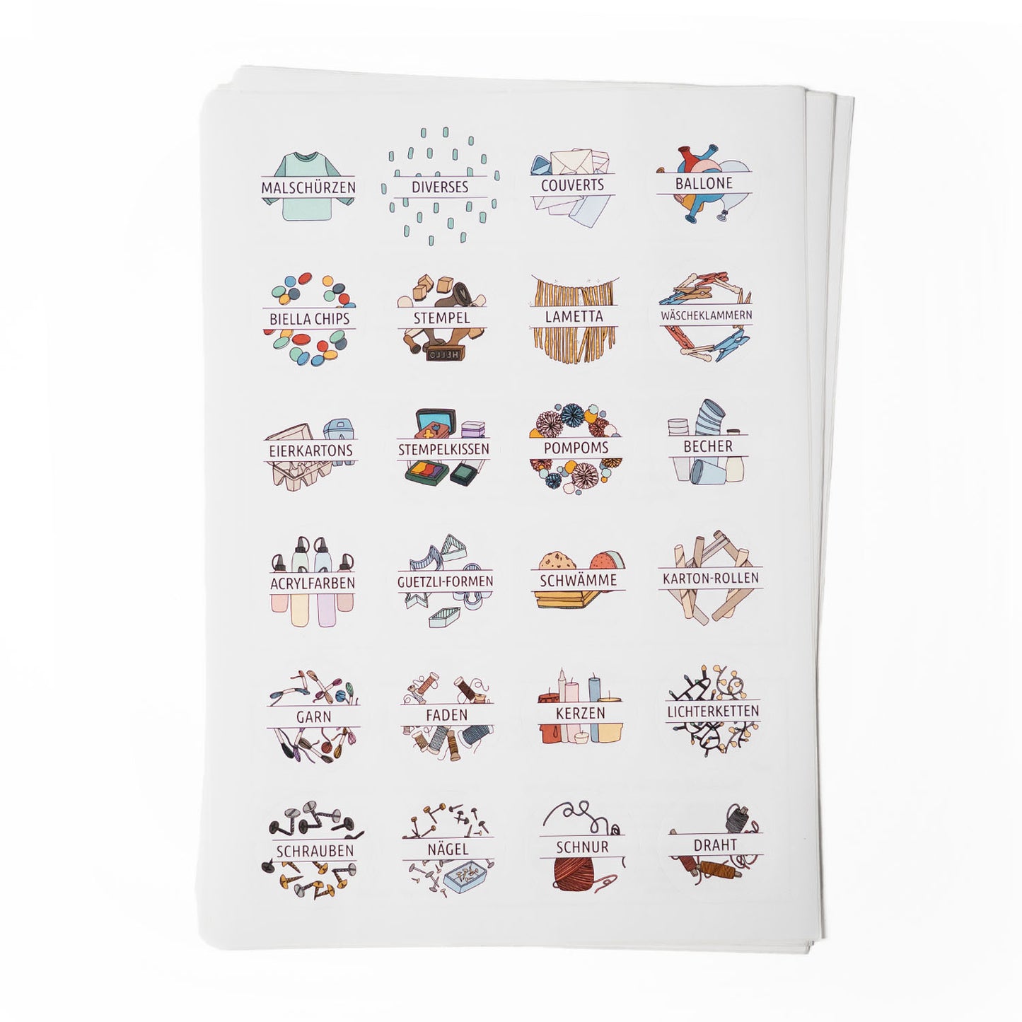 Sticker Materialien