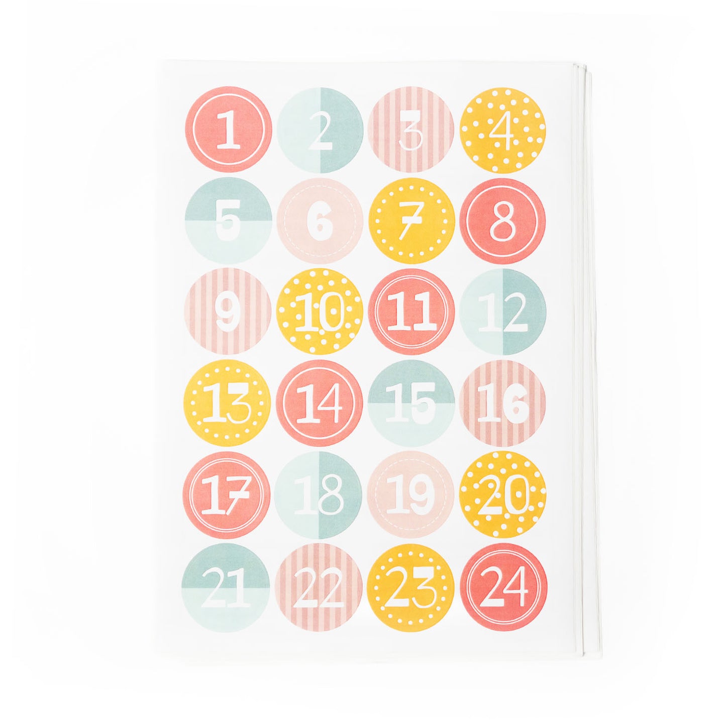 Sticker Zahlenbuttons