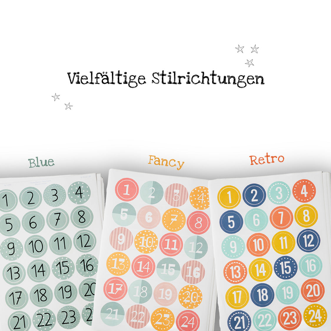 Sticker Zahlenbuttons