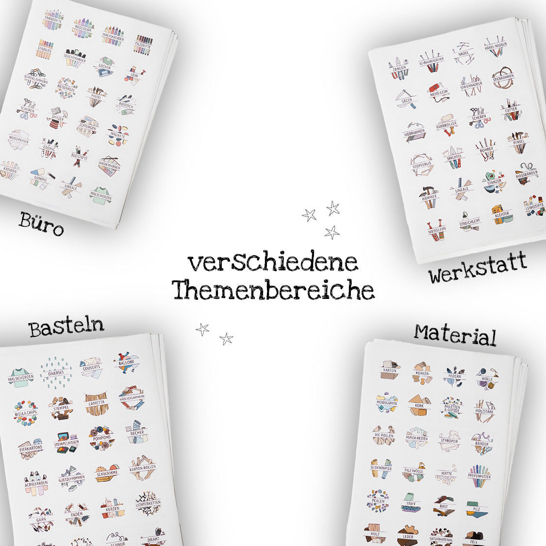 Sticker Materialien