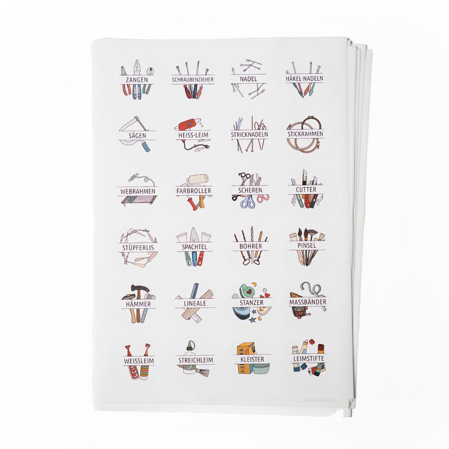 Sticker Materialien