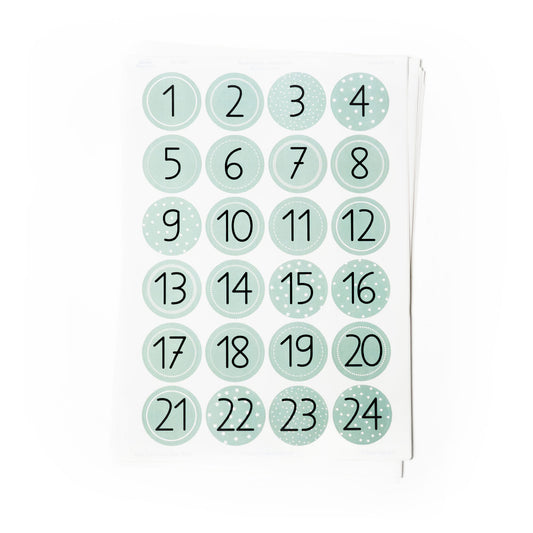 Sticker Zahlenbuttons
