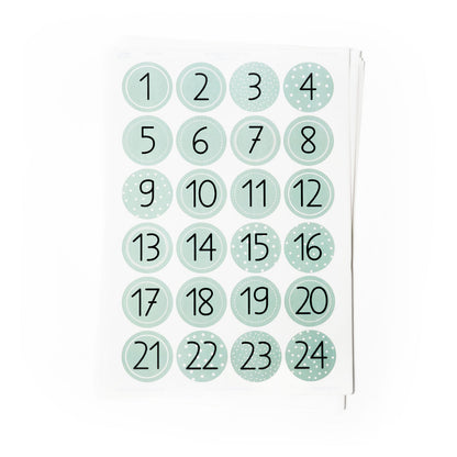Sticker Zahlenbuttons